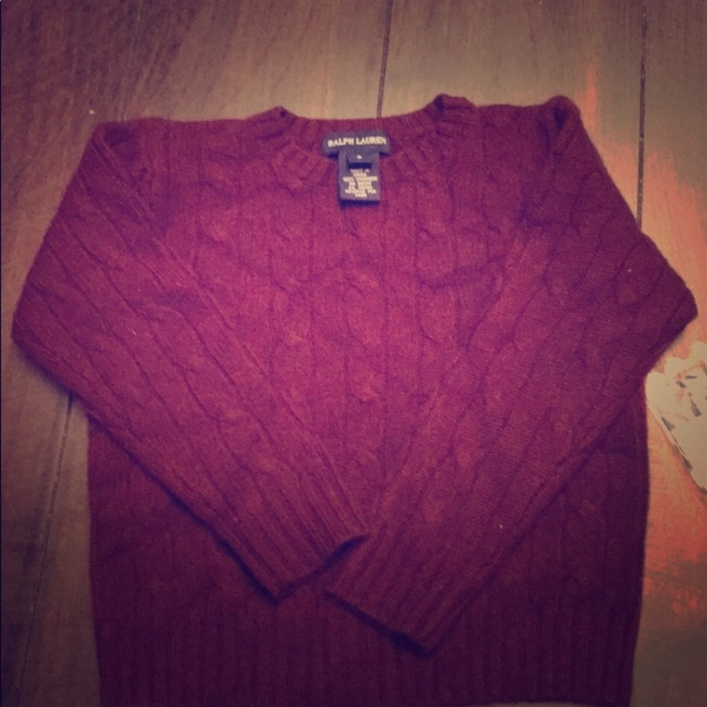 Purple cashmere sweater